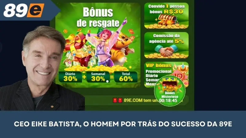 CEO Eike Batista é o responsável pelo sucesso da 89E