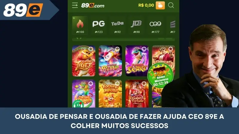 Ouse pensar e agir para ajudar o CEO 89E a alcançar muito sucesso