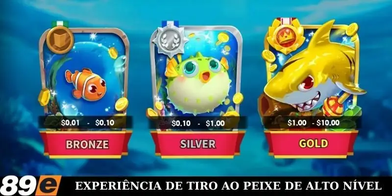 Experiência de tiro de peixe de alto nível