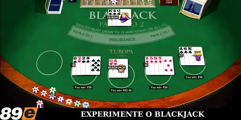 Experimente o Blackjack