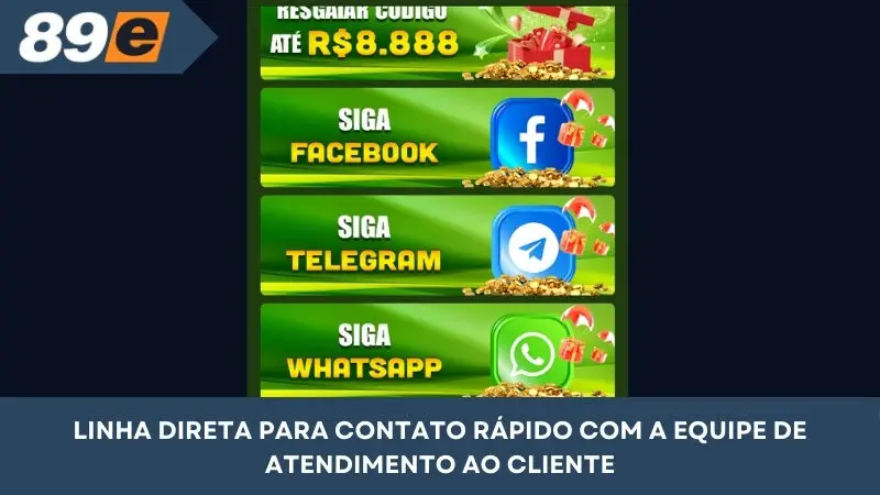 Linha direta para entrar em contato rapidamente com a equipe de atendimento ao cliente