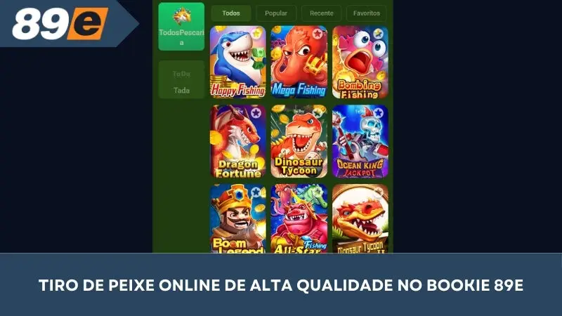 Tiro de peixe online de alta qualidade na casa de apostas 89E